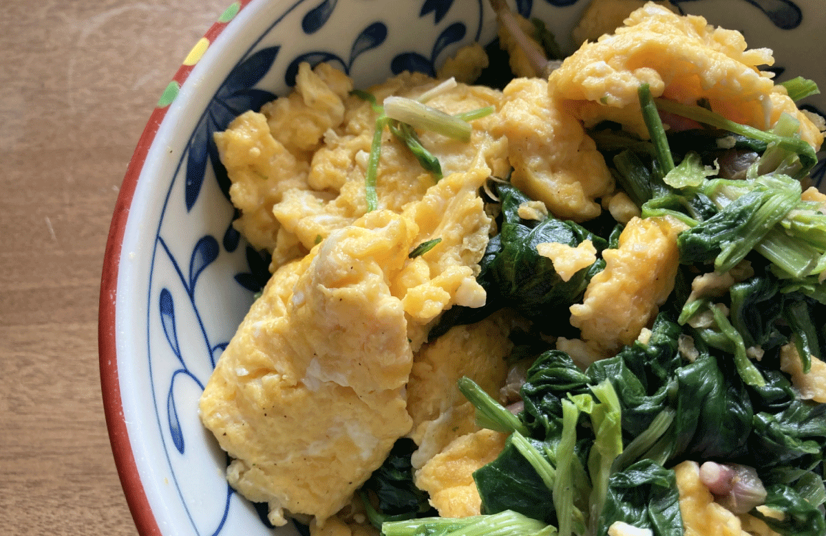 ほうれん草の卵焼き