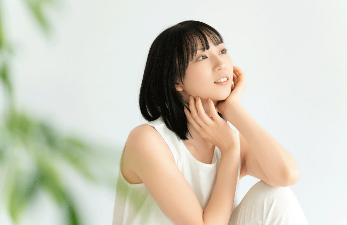 肌がきれいな女性