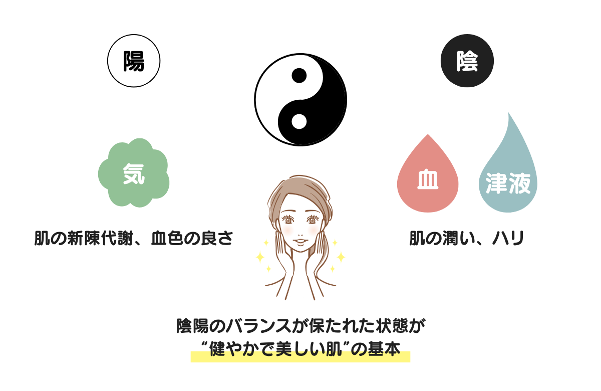 陰陽と肌の関係